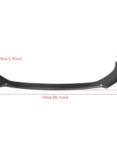 VR Aero Carbon Fiber Front Lip Spoiler Audi A3 Base Sedan 2014-2016                                     - VR-A3-669 - Image 8