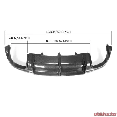 VR Aero Carbon Fiber Rear Diffuser Facelift Rear Bumper Audi S5 | A5 | B8.5 Sline 2012-2016 - VR-A5S5-672