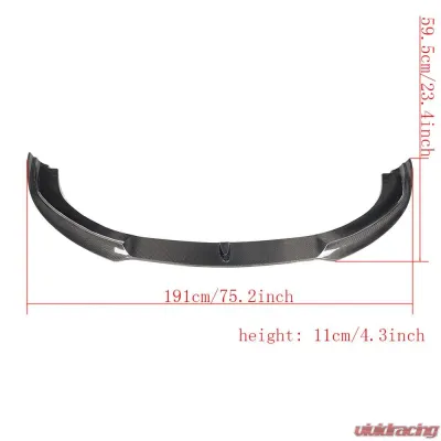 VR Aero Carbon Fiber Front Lip Spoiler Porsche 970 Panamera Hatchback 2010-2013 - VR-PANA-600