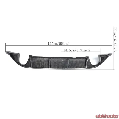VR Aero Carbon Fiber Rear Diffuser Volkswagen Golf GTI MK7 - VR-MK7GTI-610