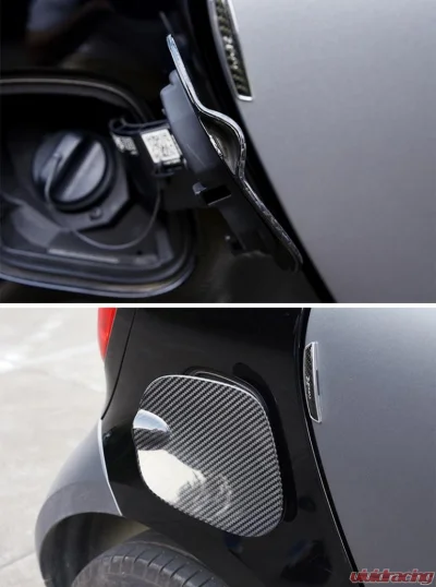 VR Aero Carbon Fiber Fuel Oil Tank Cover Cap Smart Fortwo 2016-2019 - VR-FORTWO-FCAP