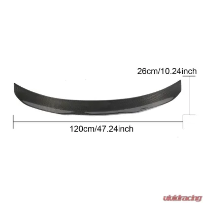 VR Aero Carbon Fiber Rear Trunk Spoiler V1 BMW M4 F82 - VR-M4F82-620