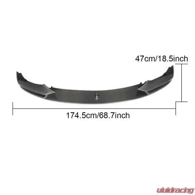 VR Aero Carbon Fiber Front Lip Spoiler BMW 5 Series F10 F11 F18 M-Tech - VR-F10F11F18MT-600