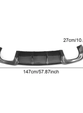 VR Aero Carbon Fiber Rear Diffuser Audi S3 | A3 Sline Sedan 2017-2020                                     - VR-A3S3-648 - Image 10