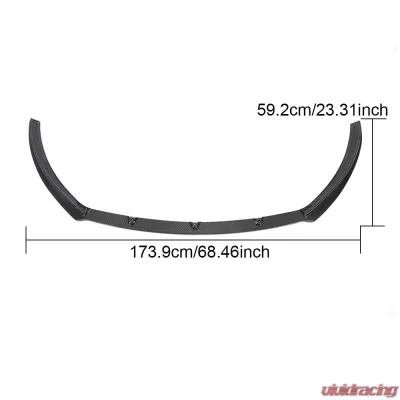 VR Aero Carbon Fiber Front Lip Spoiler Volkswagen CC Sedan 2013-2018 - VR-VWCC-600