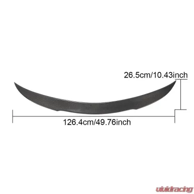 VR Aero Carbon Fiber Rear Trunk Spoiler Mercedes C Class W205 2015-2020 - VR-W205-612