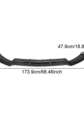 VR Aero Carbon Fiber Front Lip Spoiler V1 Mercedes C Class W205 C205 A205 Sport C43 AMG Coupe 2015-2019                                     - VR-C205W205A205-600 - Image 6