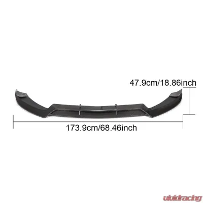 VR Aero Carbon Fiber Front Lip Spoiler V1 Mercedes C Class W205 C205 A205 Sport C43 AMG Coupe 2015-2019 - VR-C205W205A205-600