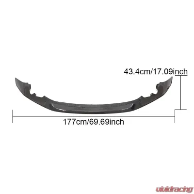 VR Aero Carbon Fiber Front Lip Spoiler V2 BMW M2 Competition F87 2018-2020 - VR-F87-602