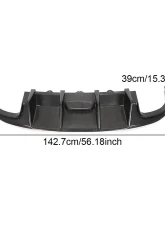 VR Aero Carbon Fiber Rear Diffuser Audi S4 Sedan 2008-2012                                     - VR-S4-610 - Image 4