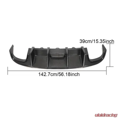 VR Aero Carbon Fiber Rear Diffuser Audi S4 Sedan 2008-2012 - VR-S4-610
