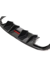 VR Aero Carbon Fiber Rear Diffuser w/ LED light Audi S4 Sedan 2008-2012                                     - VR-S4-611 - Image 2