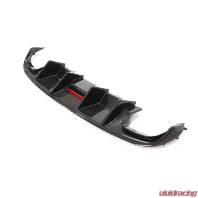 VR Aero Carbon Fiber Rear Diffuser w/ LED light Audi S4 Sedan 2008-2012 - VR-S4-611