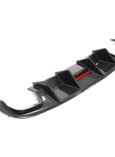 VR Aero Carbon Fiber Rear Diffuser w/ LED light Audi S4 Sedan 2008-2012                                     - VR-S4-611 - Image 11
