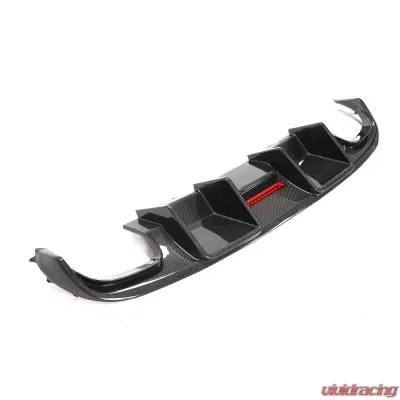 VR Aero Carbon Fiber Rear Diffuser w/ LED light Audi S4 Sedan 2008-2012 - VR-S4-611