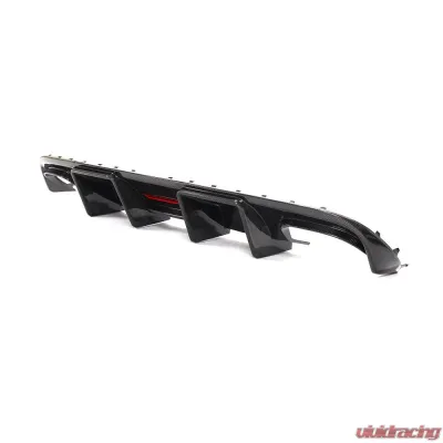 VR Aero Carbon Fiber Rear Diffuser w/ LED light Audi S4 Sedan 2008-2012 - VR-S4-611