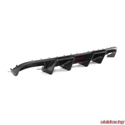 VR Aero Carbon Fiber Rear Diffuser w/ LED light Audi S4 Sedan 2008-2012 - VR-S4-611