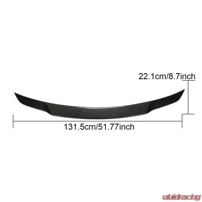 VR Aero Carbon Fiber Rear Trunk Spoiler Mercedes S63 AMG W221 2008-2013 - VR-S63AMG-611