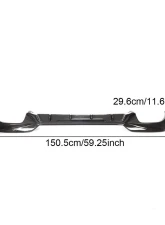 VR Aero Carbon Fiber Rear Diffuser BMW G20 M340i 2019-2021                                     - VR-M340i-610 - Image 14