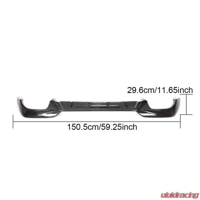 VR Aero Carbon Fiber Rear Diffuser BMW G20 M340i 2019-2021 - VR-M340i-610