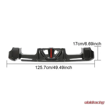 VR Aero Carbon Fiber Rear Diffuser BMW M4 G82 | G83 2021-2024 - VR-M4G82G83-610