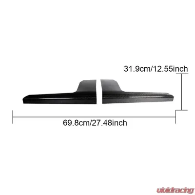 VR Aero Carbon Fiber Side Skirts BMW M2 G87 - VR-G87M2-630