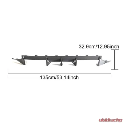 VR Aero Carbon Fiber Rear Diffuser V2 BMW M2 G87 - VR-G87M2-611