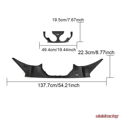 VR Aero Carbon Fiber Rear Diffuser V3 BMW M2 G87 - VR-G87M2-612