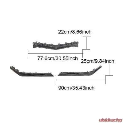 VR Aero Carbon Fiber Front Lip Spoiler Chevrolet Corvette C8 Z06 - VR-C8Z06-600