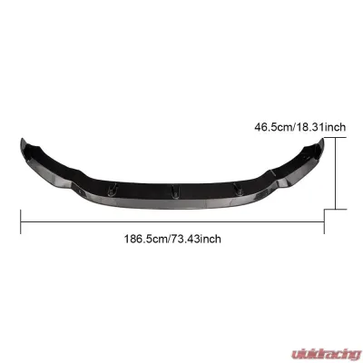 VR Aero Carbon Fiber Front Lip Spoiler BMW X6M F86 | X5M F85 2015-2019 - VR-X5M-X6M-602