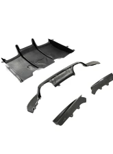 VR Aero Carbon Fiber Rear Diffuser V2 BMW M3 | M4 | F80 | F82 | F83                                     - VR-M3M4-F80F82F83-612 - Image 8