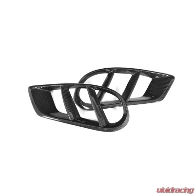 VR Aero Carbon Fiber Front Bumper Grill Frame Mercedes W205 C63 AMG | C180 | C200 2015-2017 - VR-W205-650