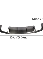 VR Aero Carbon Fiber Rear Diffuser Quad Exhaust Exit Audi A3 Sedan                                     - VR-A3-615 - Image 9