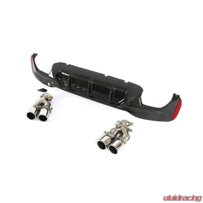 VR Aero Carbon Fiber Rear Diffuser for M Package BMW 5 Series G30 M Sport Sedan 2017-2020 - VR-G30G540-610