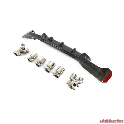 VR Aero Carbon Fiber Rear Diffuser for M Package BMW 5 Series G30 M Sport Sedan 2017-2020 - VR-G30G540-610