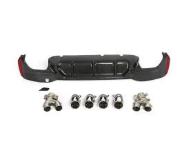 VR Aero Carbon Fiber Rear Diffuser for M Package BMW 5 Series G30 M Sport Sedan 2017-2020
