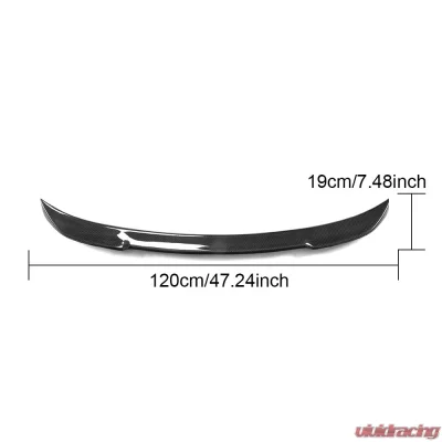 VR Aero Carbon Fiber Rear Spoiler V3 BMW 3 Series E90 M-Tech | M3 - VR-E90MTM3-624