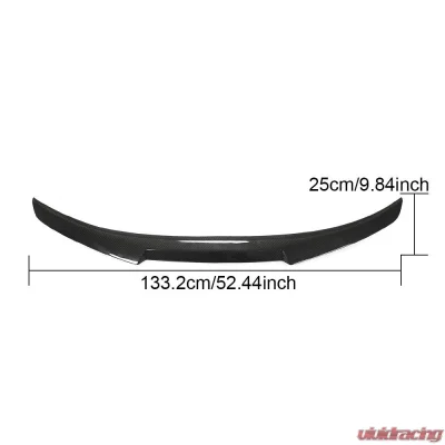 VR Aero Carbon Fiber Rear Trunk Spoiler BMW E60 M5 2004-2009 - VR-M5-611