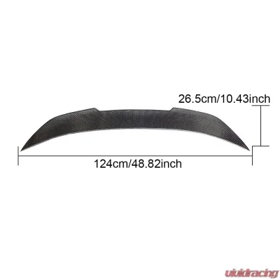 VR Aero Carbon Fiber Rear Trunk Spoiler V1 BMW 6 Series F06 | F13 | M6 | M-Tech - VR-F06F13M6MT-611