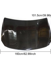 VR Aero Carbon Fiber Hood w/ Vents V2 Mercedes GLA X156 | Sport 2014-2020                                     - VR-X156-628 - Image 10
