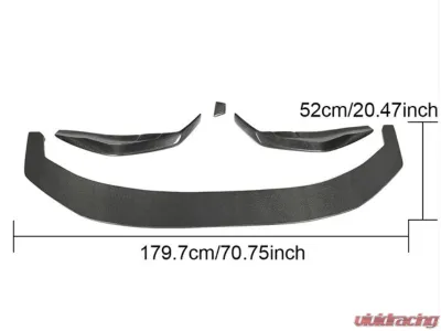 VR Aero Carbon Fiber Front Lip Spoiler BMW 5 Series G30 M Sport Sedan  2017-2020 - VR-G30-G31-600
