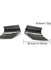 VR Aero Carbon Fiber Rear Bumper Lip Splitters BMW X6 F16 2015-2019                                     - VR-X6-611 - Image 11