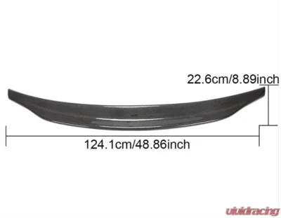 VR Aero Carbon Fiber Rear Trunk Spoiler V4 Audi A6 C8 Quattro Base/Sline S6 Sedan 2019+ - VR-A6S6-686