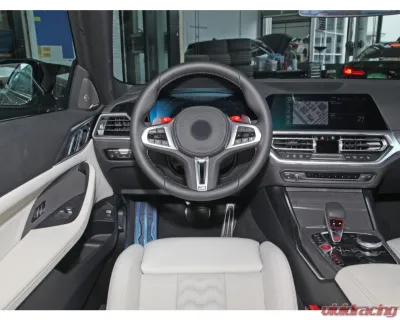 VR Vespoke Carbon Fiber Steering Wheel Paddle Shifter BMW M2 G87 | M3 M4 G8x - VR-G8X-M3M4-DCF-642