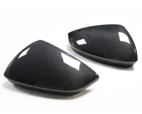 VR Aero Carbon Fiber Mirror Covers with Lane Assist Audi A3 RS3 LHD 2021-2022