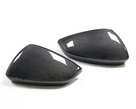 VR Aero Carbon Fiber Mirror Covers w/o Lane Assist Audi A3 RS3 LHD 2021-2022