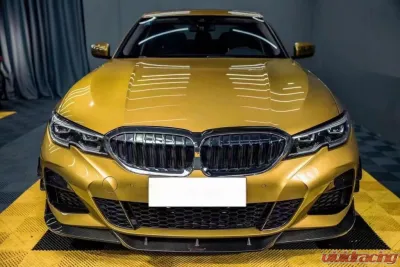 VR Aero Carbon Fiber Front Lip Spoiler 3pcs BMW G20 G28 2021-2022 - VR-G20G28-600