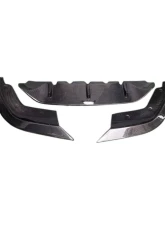 VR Aero Carbon Fiber Front Lip Spoiler 3pcs BMW G20 G28 2021-2022                                     - VR-G20G28-600 - Image 4