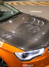 VR Aero Carbon Fiber Hood V1 Audi A3 | S3 S-Line 2014-2016                                     - VR-A3S3-644 - Image 4