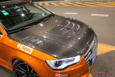 VR Aero Carbon Fiber Hood V1 Audi A3 | S3 S-Line 2014-2016 - VR-A3S3-644